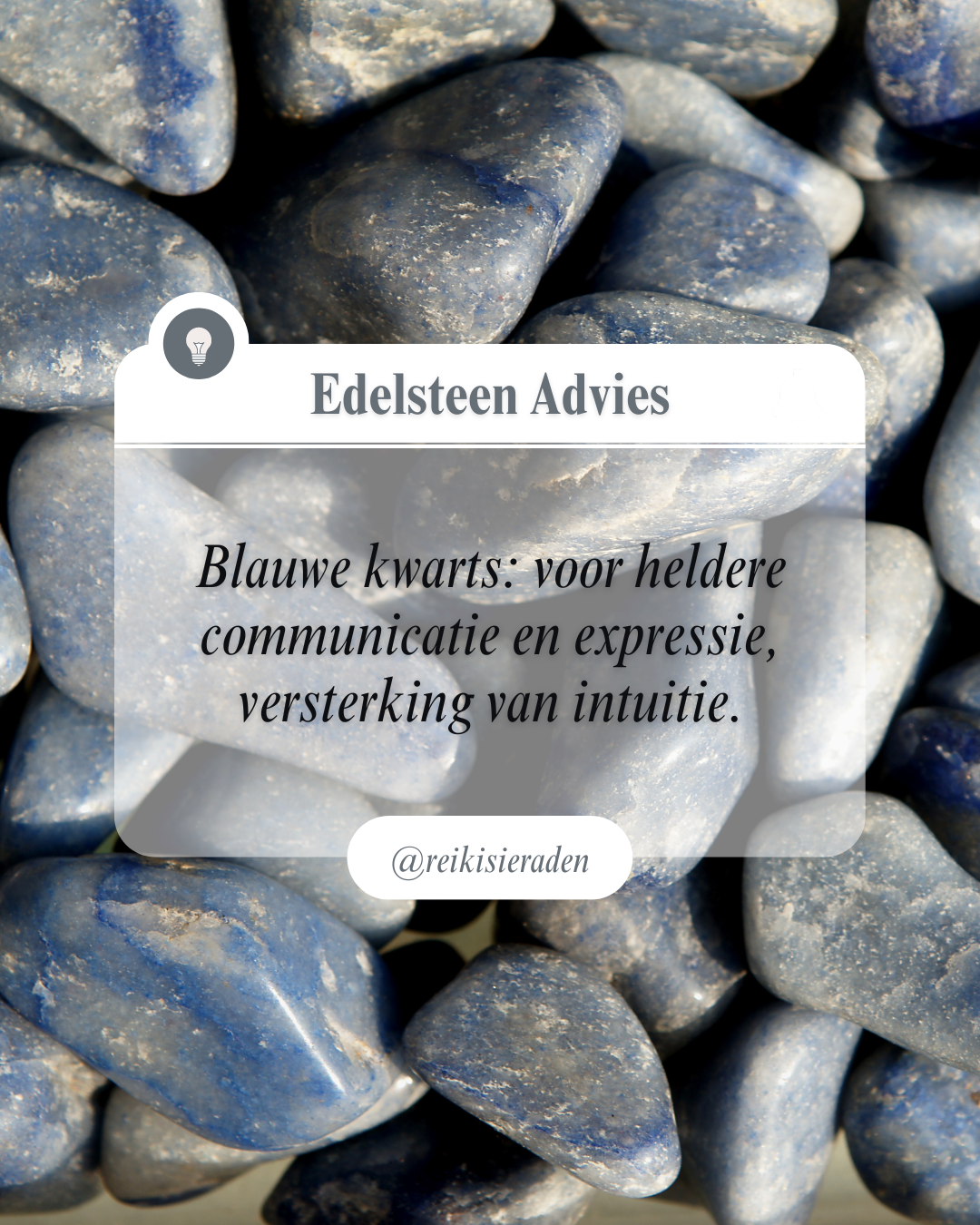 Blauwe Kwarts – De steen van communicatie en innerlijke rust 💙