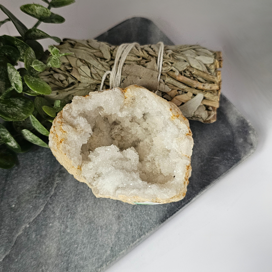 Bergkristal geode